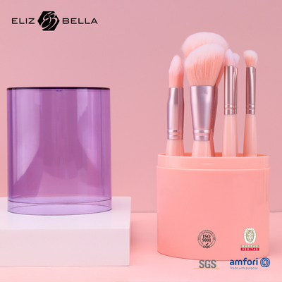 Ergonomic 10pcs Mini Travel Makeup Brush Set Kẹp nhựa