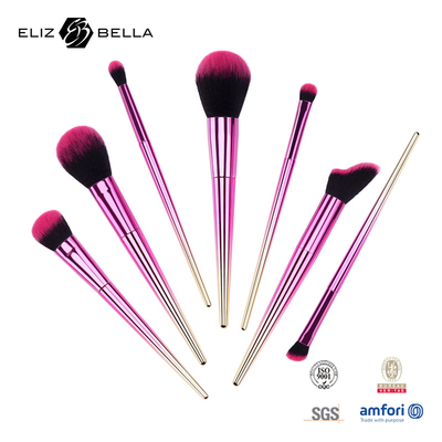 7 Pcs Makeup Brush Set Tóc tổng hợp với tay cầm nhựa OEM ODM tùy chỉnh