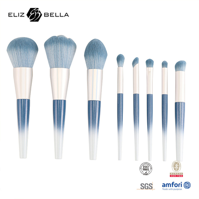 10pcs Beauty Needs Plastic Handle Travel Makeup Brush Set With Synthetic Hair, Đơn đặt hàng OEM được chào đón