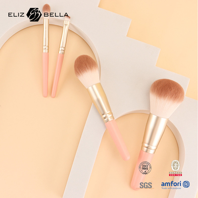 9pcs Professional Makeup Brush Set với tay cầm bằng gỗ và Aluminium Ferrule tùy chỉnh