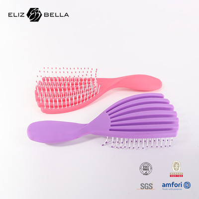 Hỗn hợp môi trường sản xuất túi khí chải thiết lập Máy massage tay cầm nhựa gỗ Paddle tóc chải