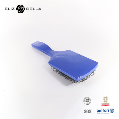 Quảng trường rỗng thông gió Detangling bàn chải mát xa chải Deman Logo tùy chỉnh Curved Wave Brush Maze Hair Brush cho máy sấy tóc