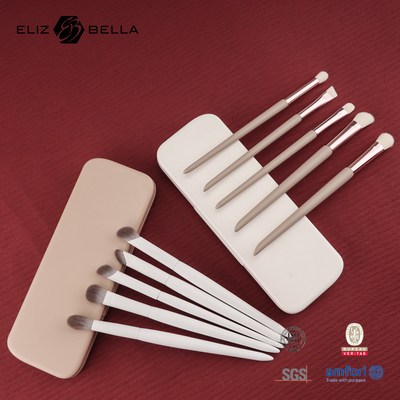 Bộ bàn chải trang điểm du lịch mini   5PCS Vegan & Cruelty-Free Cosmetic Brushes for Face & Eyes