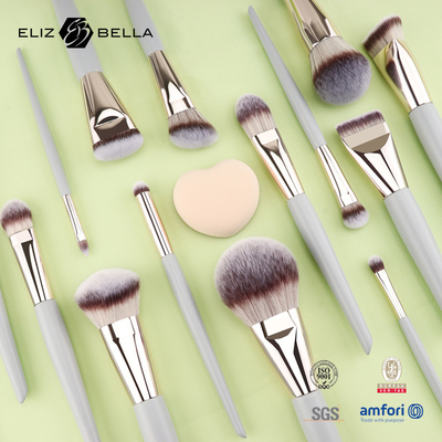 Bộ bàn chải trang điểm du lịch mini   5PCS Vegan & Cruelty-Free Cosmetic Brushes for Face & Eyes