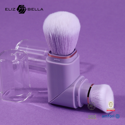 2 trong 1 Thiết kế Chải kéo ra mềm bền Tạo trách nhiệm 100% Vegan Nylon Hair Makeup Brushes cho Salon/Home/Gift