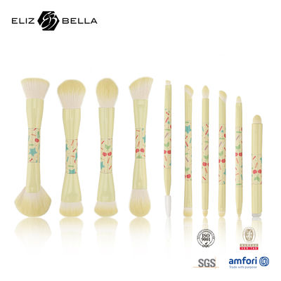 Kim loại tay cầm trang điểm du lịch bộ bàn chải du lịch thiết yếu cho trang điểm hoàn hảo