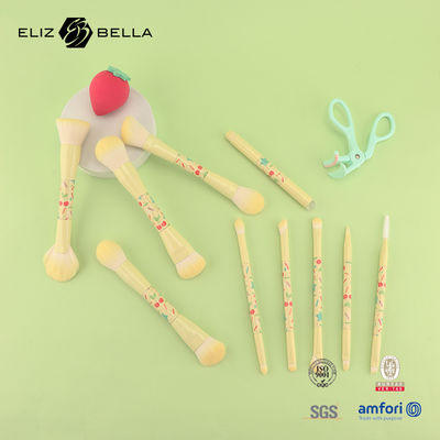 Kim loại tay cầm trang điểm du lịch bộ bàn chải du lịch thiết yếu cho trang điểm hoàn hảo