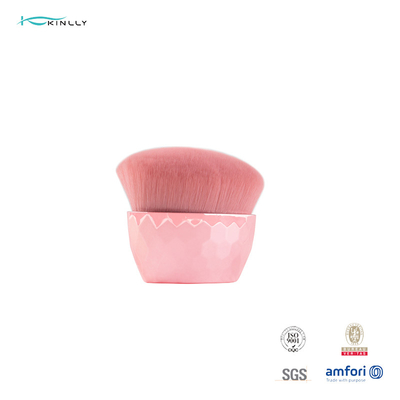 Bàn chải trang điểm cá nhân tổng hợp màu hồng với ống nhựa