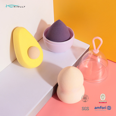 4 PCS Makeup Puff Sponge tái sử dụng hình trái cây tùy chỉnh cho hỗn hợp bột kem
