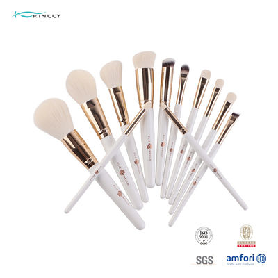 thân thiện với môi trường 12 cái vàng Ferrule mỹ phẩm bộ cọ phấn nền